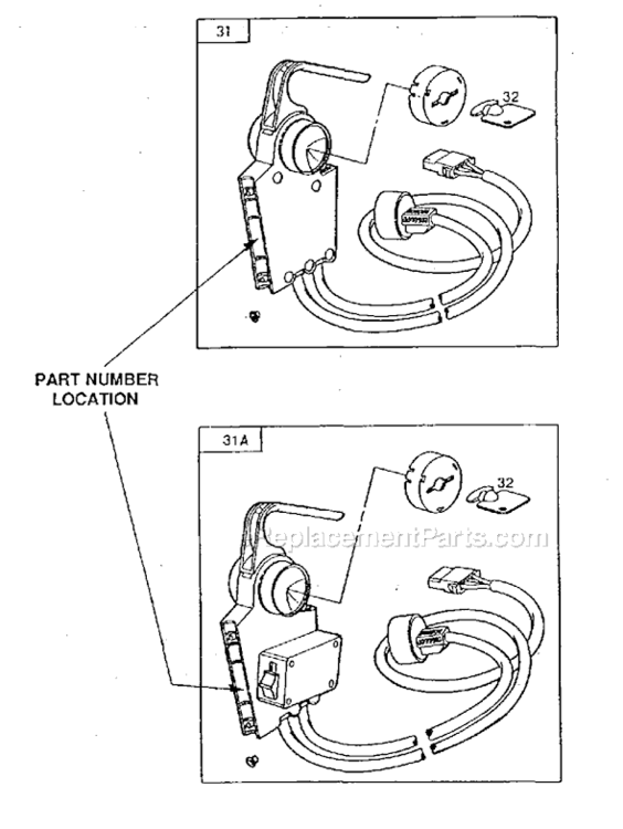 Page B Diagram and Parts List for 748203  Briggs and Stratton Engine